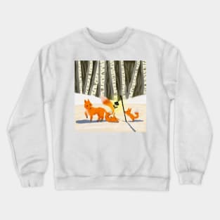 Foxes and the Lantern Crewneck Sweatshirt